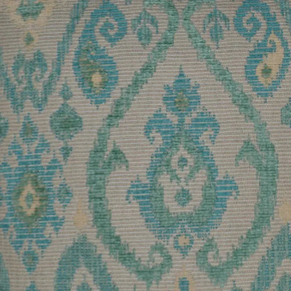 Tobias Aqua Blue Throw Pillow With Insert