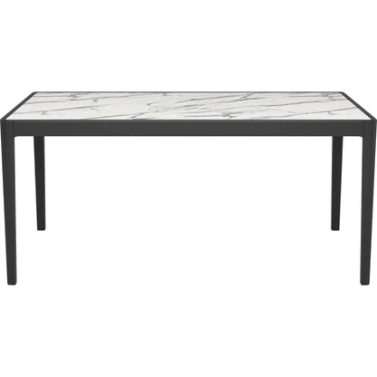 Tokai White Stone & Wood Rectangular Dining Table