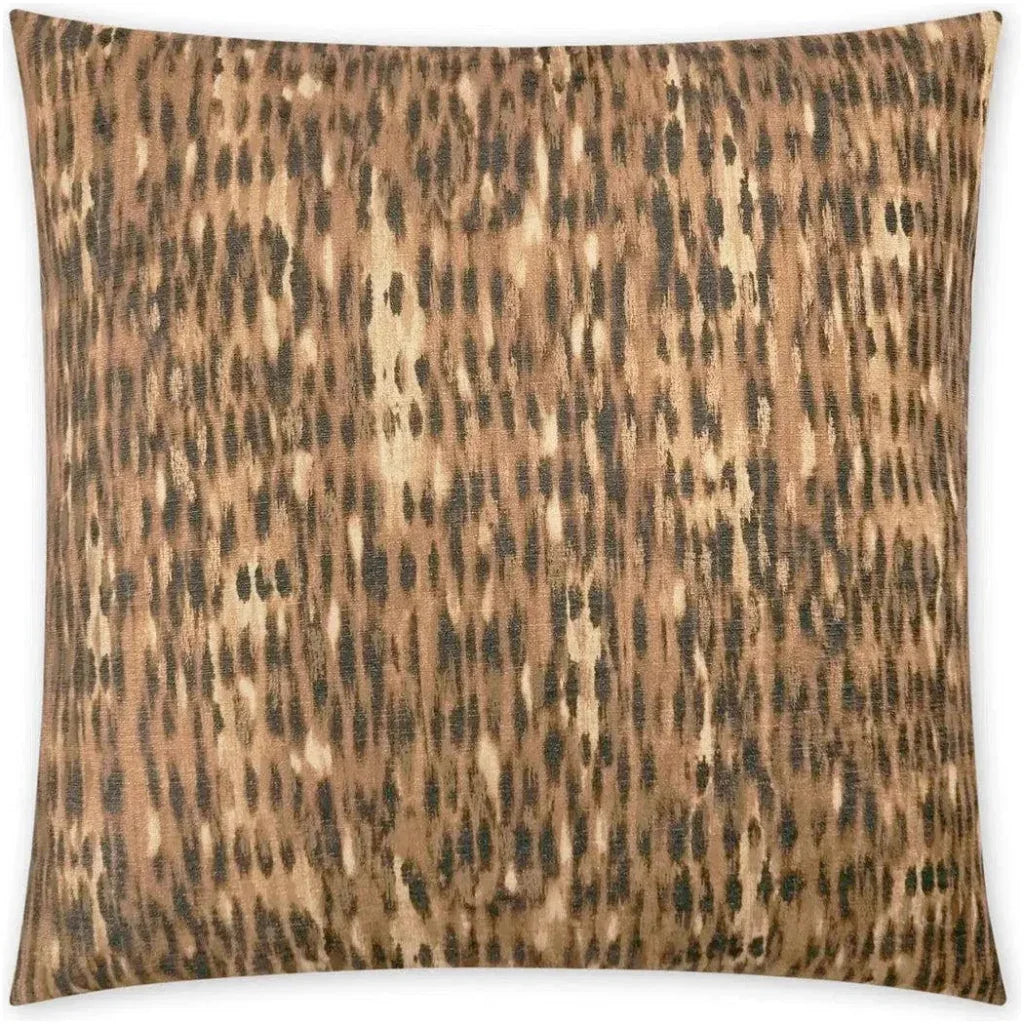 Tonga Ginger Brown Throw Pillow With Insert