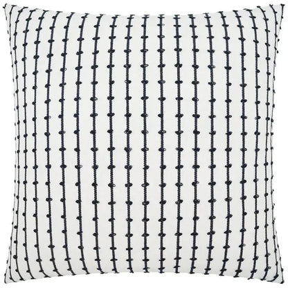 Topsy Domino White Throw Pillow With Insert