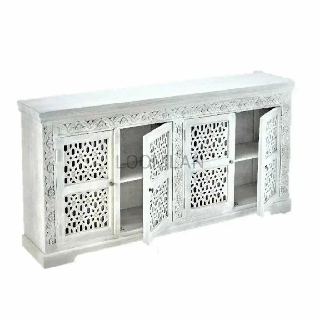 Toralyn Four Doors White Sideboard