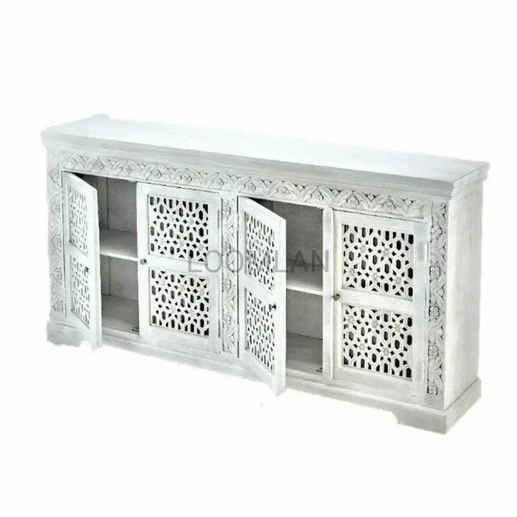 Toralyn Four Doors White Sideboard