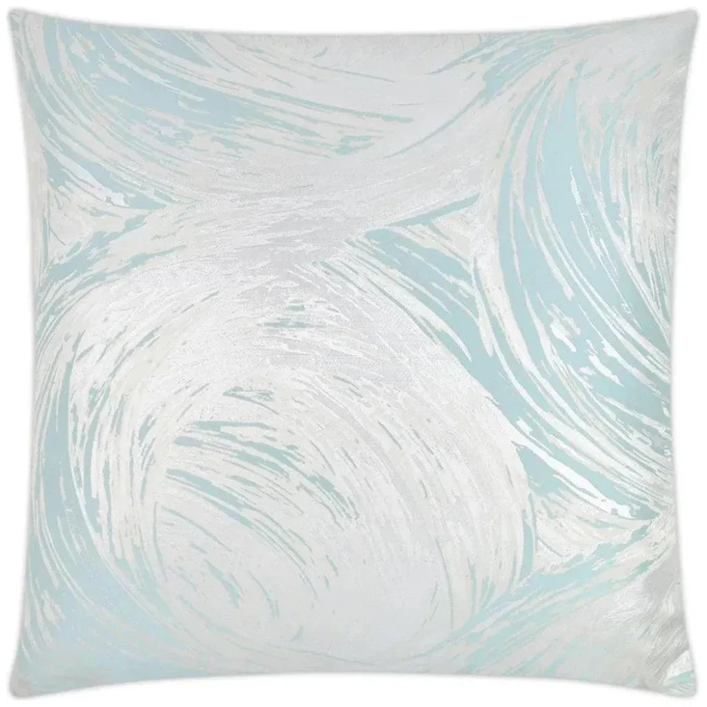 Tornado Turquoise Grey Throw Pillow Insert