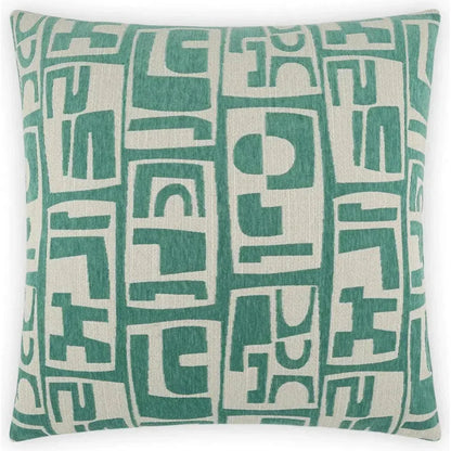 Toro Malachite Teal Throw Pillow With Insert