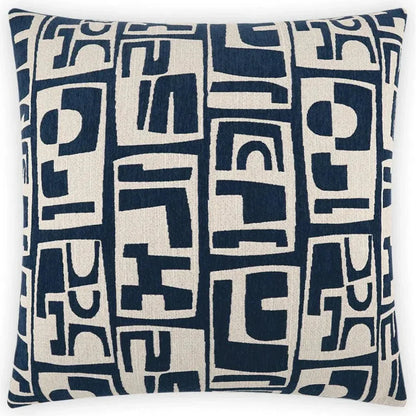 Toro Navy Blue Throw Pillow With Insert