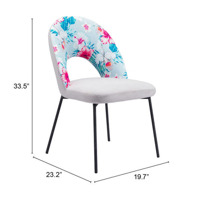 Torrey Printed Fabric Dining Chair 2PC