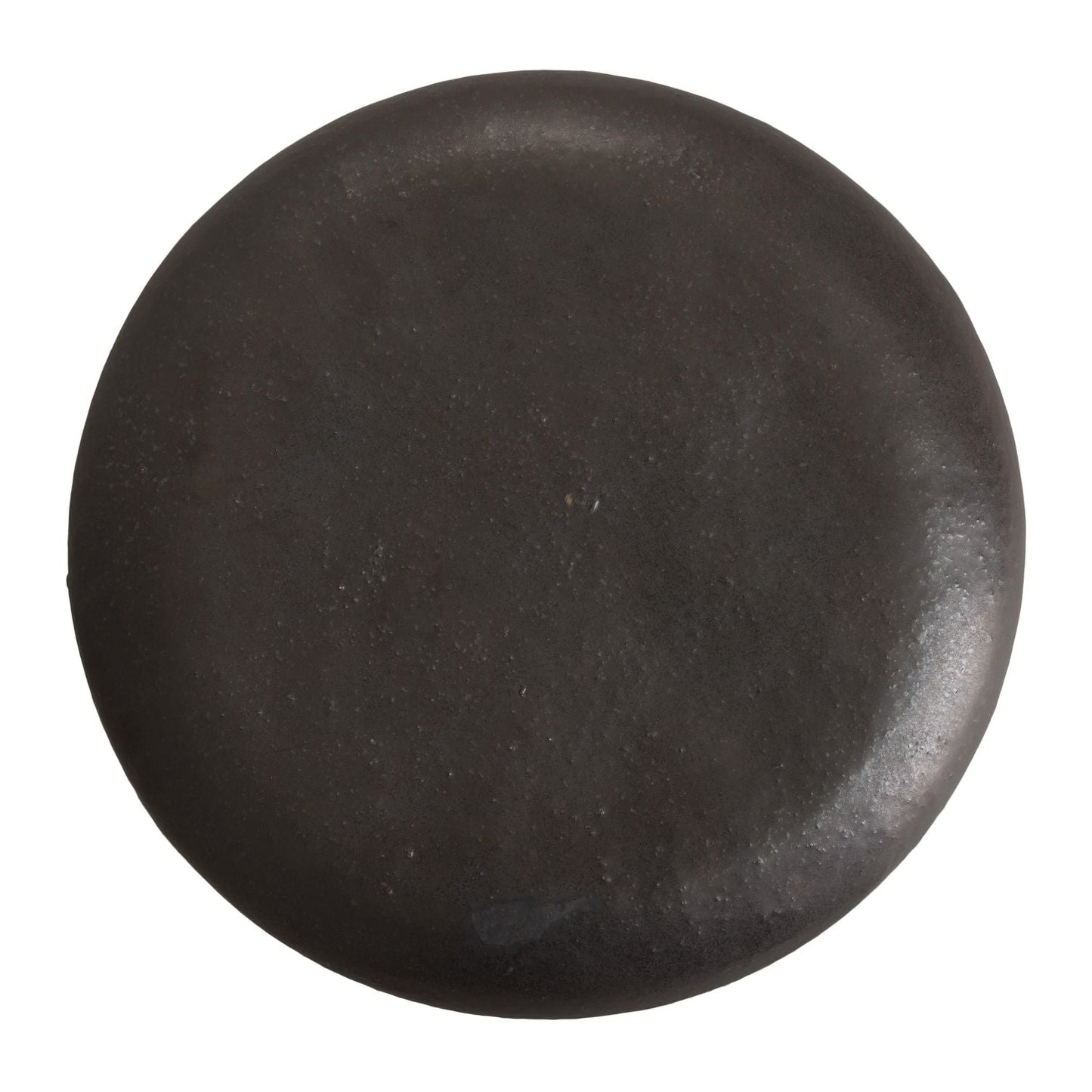 Torus Matte Black Ceramic Garden Stool