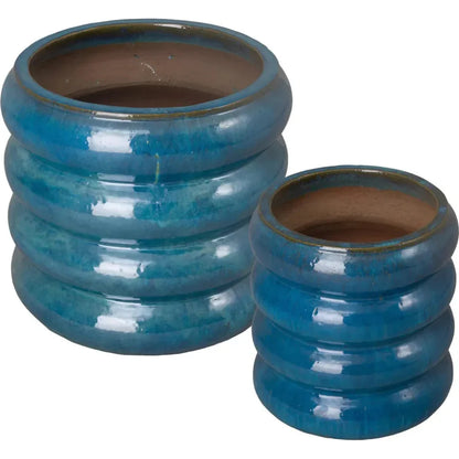 Torus Round Ceramic Planter
