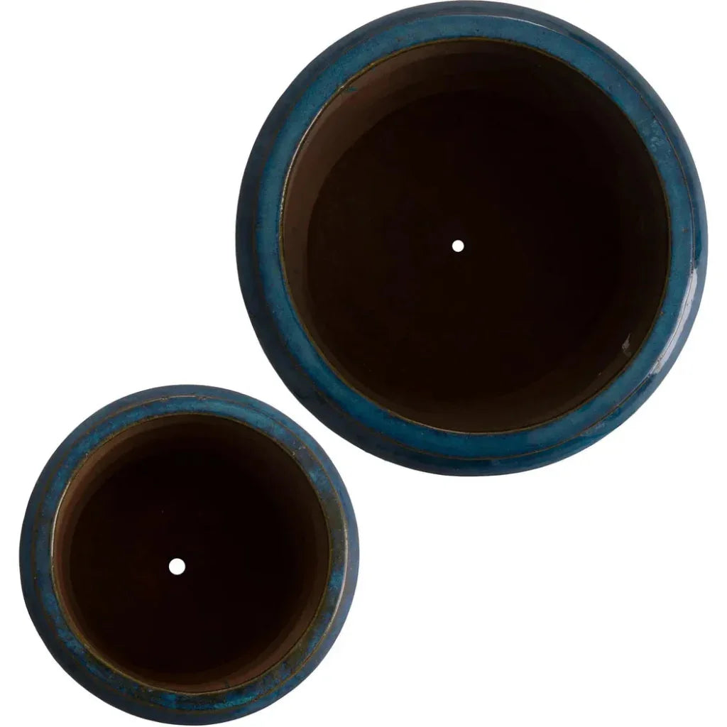 Torus Round Ceramic Planter