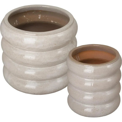 Torus Round Ceramic Planter