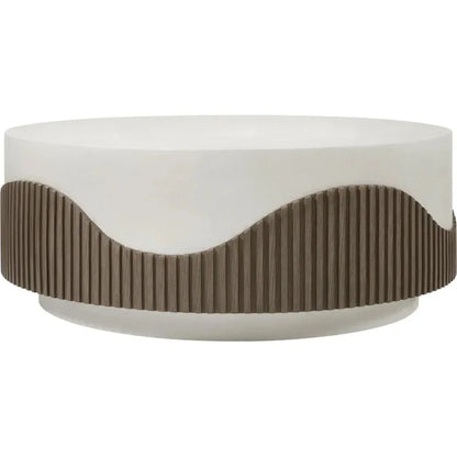 Tranquility Round White Outdoor Coffee Table
