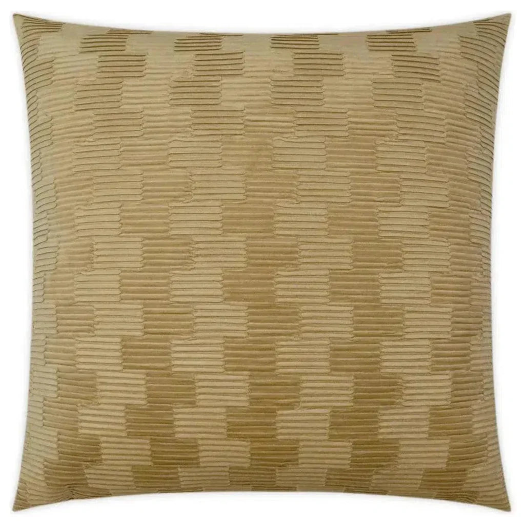 Treble Dijon Solid Yellow Large Throw Pillow Insert