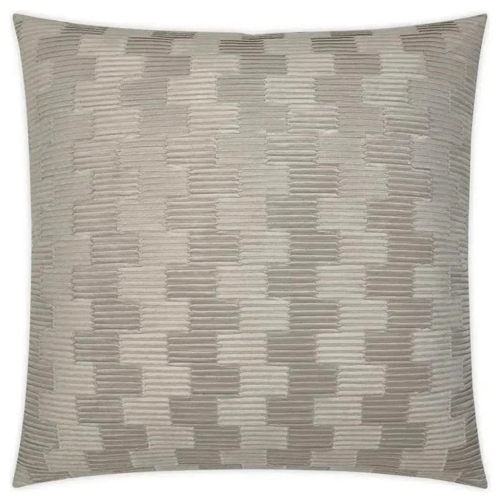 Treble Putty Solid Tan Large Throw Pillow Insert