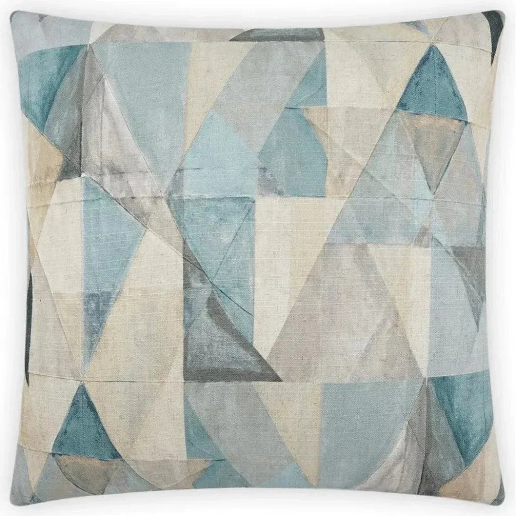 Trent Sky Blue Throw Pillow With Insert