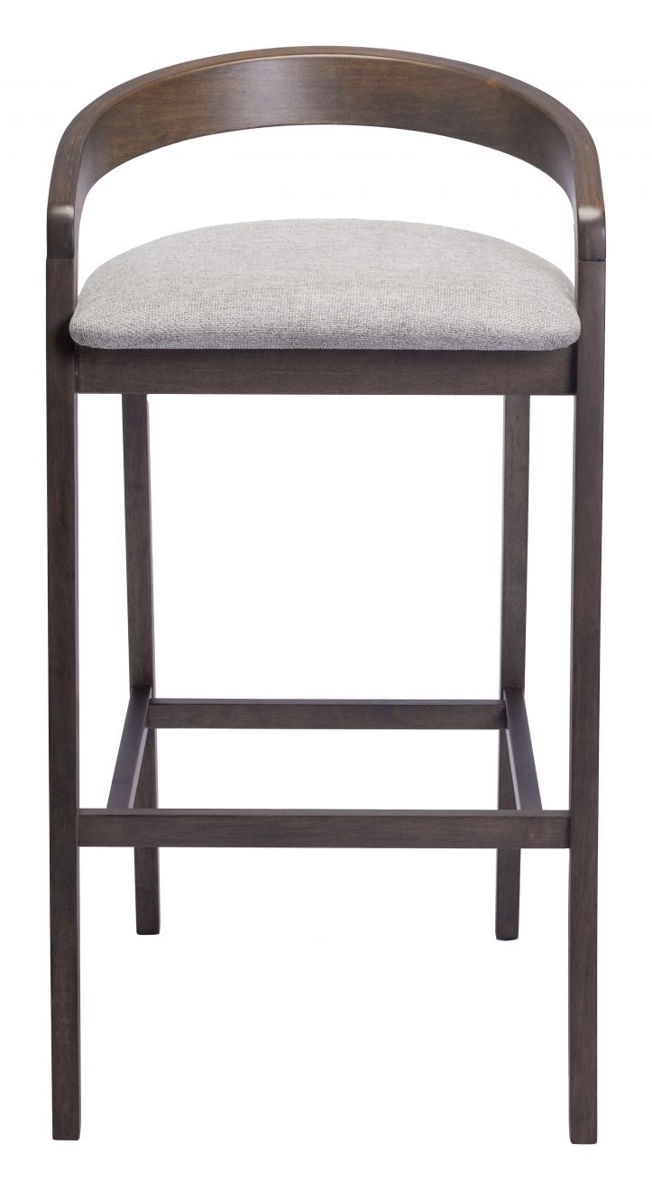 Troy Plush Fabric Barstool 2PC