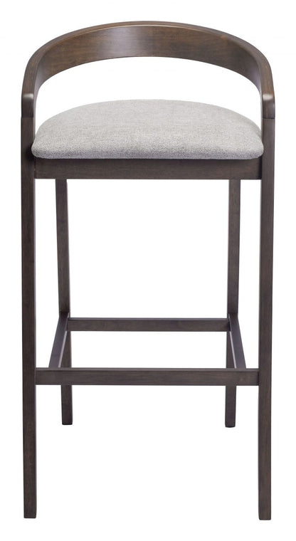 Troy Plush Fabric Barstool 2PC