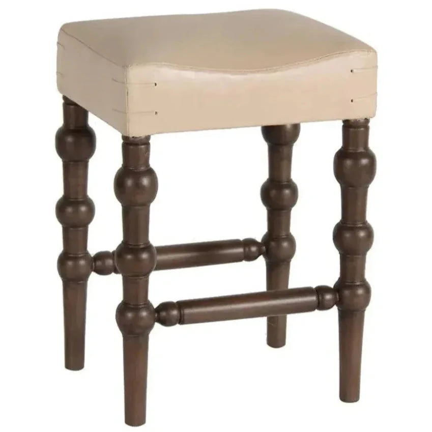 Tunisia Barstool Smoke Leather