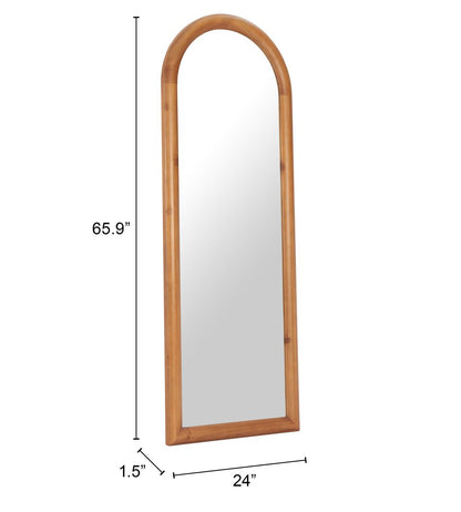 Tur Natural Wood Frame Floor Mirror