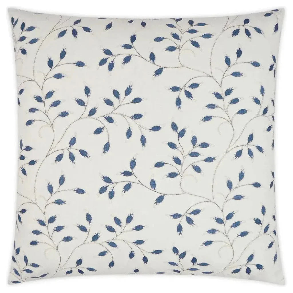 Turner Floral Blue White Large Throw Pillow Insert