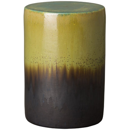 Two-Tone 13"Dia Ceramic Garden Stool