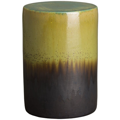 Two-Tone 13"Dia Ceramic Garden Stool
