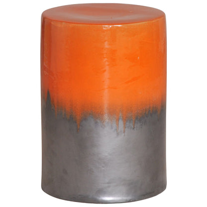 Two-Tone 13"Dia Ceramic Garden Stool