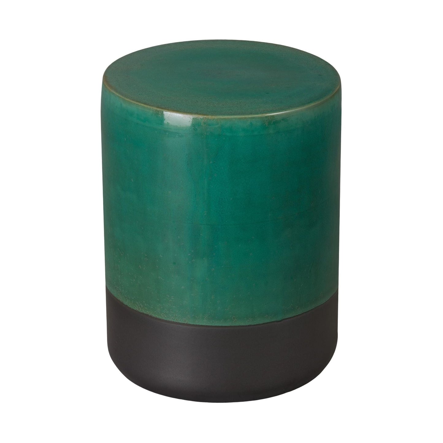 Two-Tone 14"Dia Ceramic Garden Stool