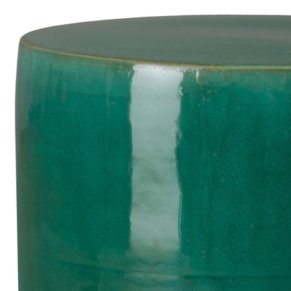 Two-Tone 14"Dia Ceramic Garden Stool