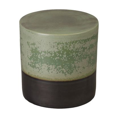 Two-Tone 18"Dia Ceramic Garden Stool