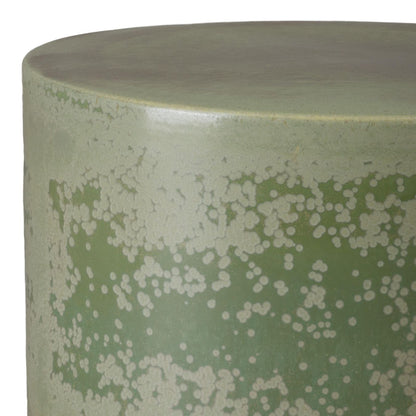 Two-Tone 18"Dia Ceramic Garden Stool