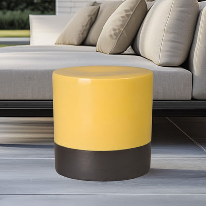 Two-Tone 18"Dia Ceramic Garden Stool
