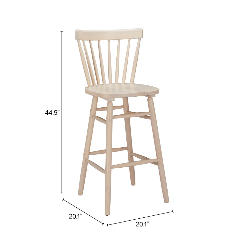 Tyce Painted Wood Barstool 2PC