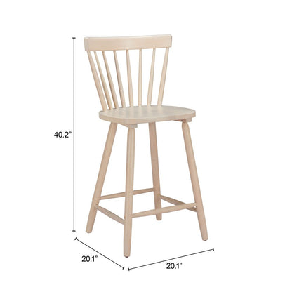 Tyce Painted Wooden Counter Stool 2PC