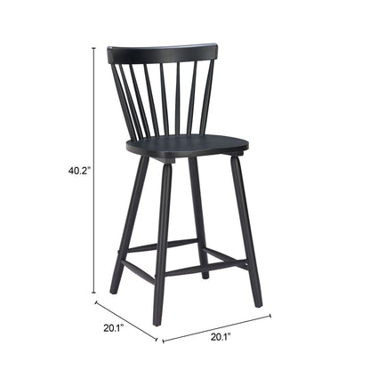 Tyce Painted Wooden Counter Stool 2PC