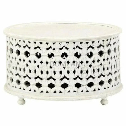 Tyrenna Drum Style Round Coffee Table
