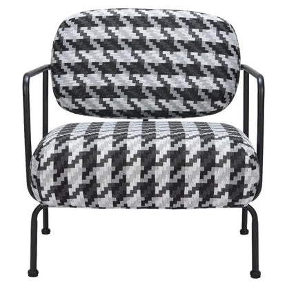 Ulet Black Steel Accent Arm Chair
