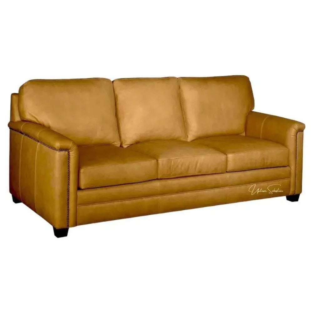 United We Sit Leather Sofa Made for Patriots