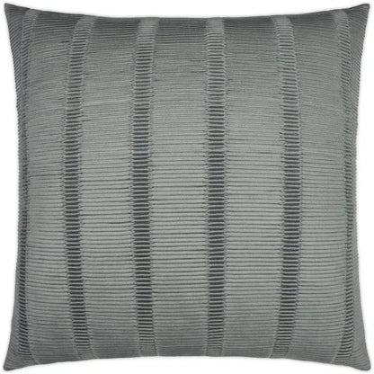 Upstate Silver Textured Grey Silver Large Throw Pillow