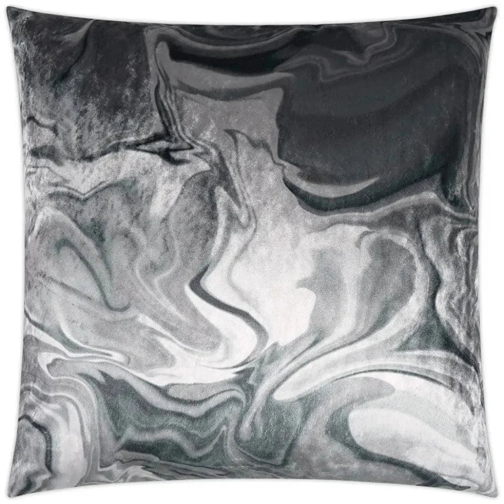 Ural Quartz Abstract Grey Large Throw Pillow Insert
