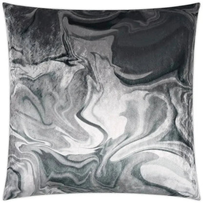 Ural Quartz Abstract Grey Large Throw Pillow Insert