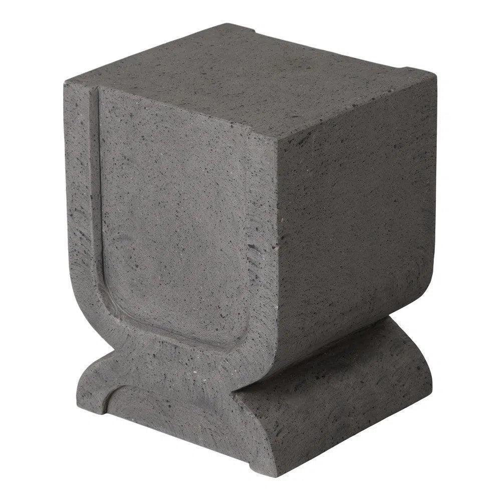 Uri 18 in. Square Terrazzo Garden Stool