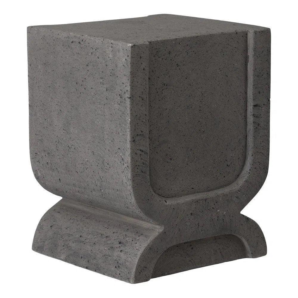Uri 18 in. Square Terrazzo Garden Stool