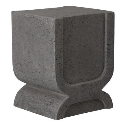 Uri 18 in. Square Terrazzo Garden Stool
