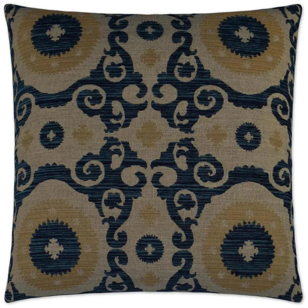 Utah Sapphire Blue Throw Pillow With Insert