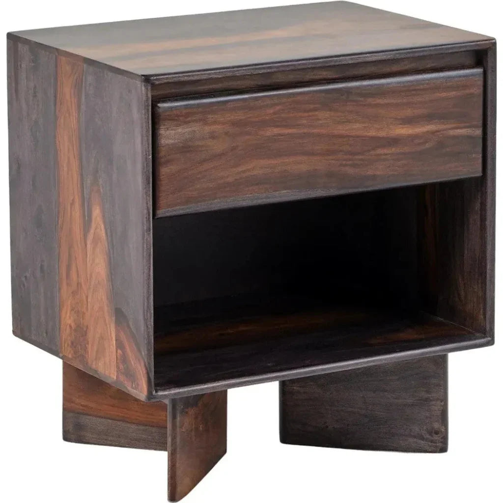 Vandra Wood Brown Nightstand