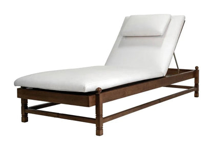 Vaterra Teak And Rattan Patio Pool Chaise (Set Of 2)