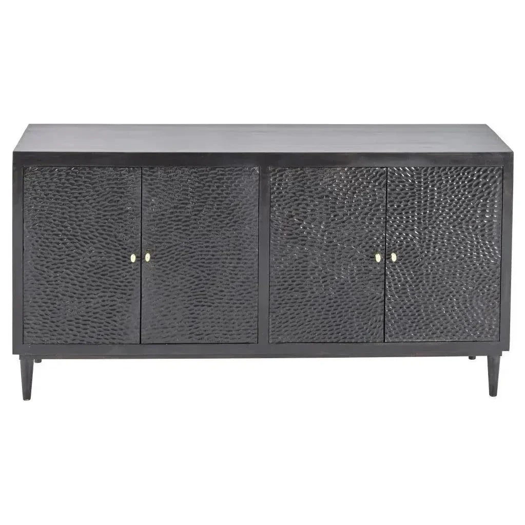 Velcyra Four Doors Black Sideboard