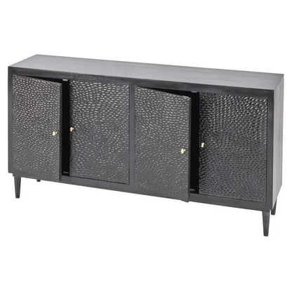Velcyra Four Doors Black Sideboard
