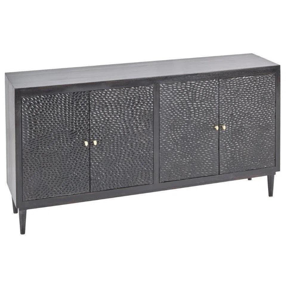 Velcyra Four Doors Black Sideboard