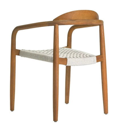 Venetian Stackable Teak Patio Dining Chair (Set Of 2)
